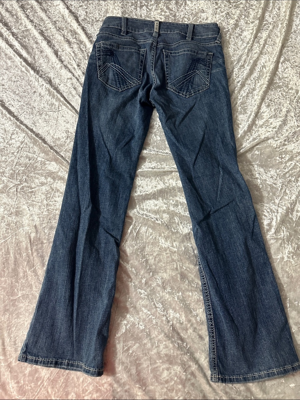 Ariat Women's Dark Blue Flare Jeans size 27S - Picture 2 of 5